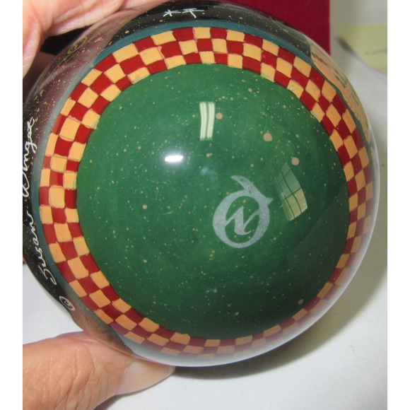 Ne'Qwa Art Christmas Ornament "Christmas Cat" handpainted Artist Susan Winget CO - Picture 7 of 11